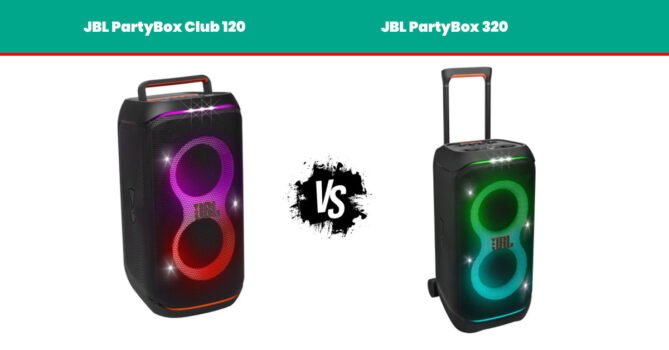 JBL PartyBox 320 vs JBL PartyBox Club 120: Which Party Speaker Reigns Supreme?